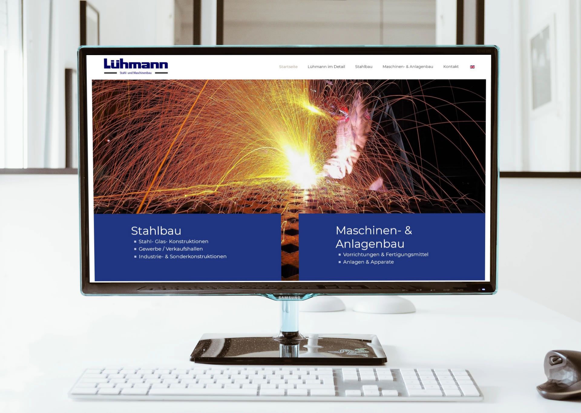 Webdesign Desktopversion Lühmann